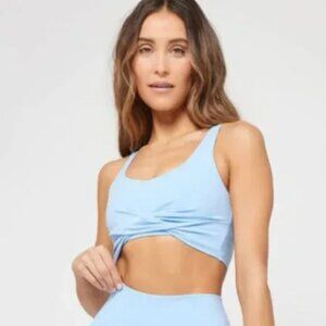 L*Space Twist of Fate Sports Bra Blue‎ NWT Size Small